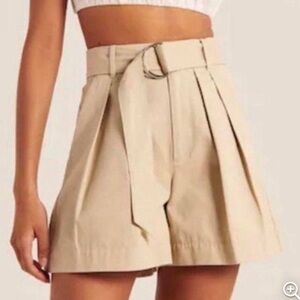 Abercrombie & Fitch Nude Tailored Shorts with Flare Style in size XS